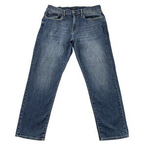 Lucky Brand 221 Jeans Mens 36x30 Straight Leg Dark Wash Denim